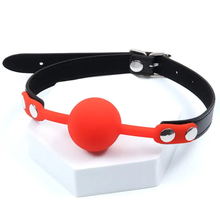 SM Game Adjustable Silicone Mouth Ball - Red