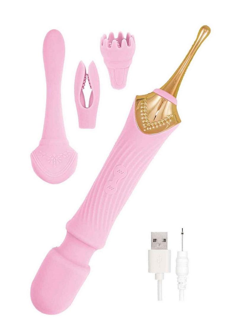 Elegance Rechargeable Silicone Duel End Vibrator