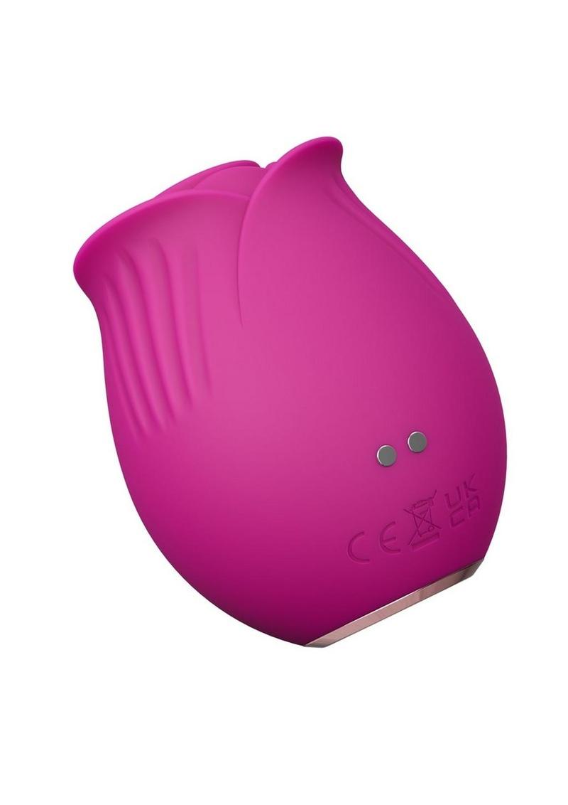 The Original Blush Rose Rechargeable Silicone Air Pulse Clitoral Vibrator - Fuchsia
