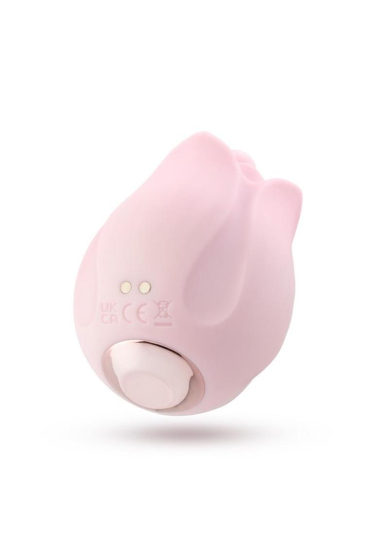 Play with Me Romantic Rose Rechargeable Silicone Nipple and Clitoral Stimulator with 3 Interchangeable Attachments - Pink