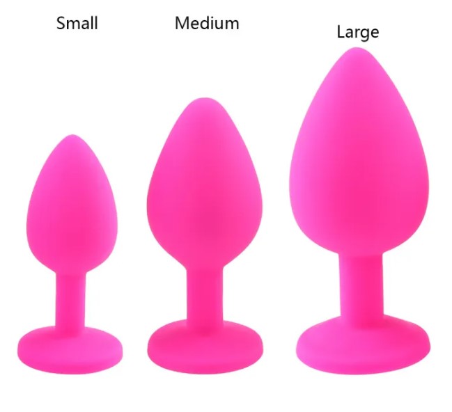Jewelry Anal Plug Silicone Waterproof Training Kit