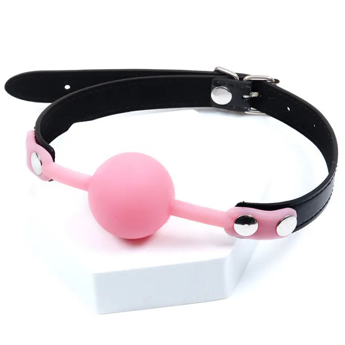 SM Game Adjustable Silicone Mouth Ball - Pink