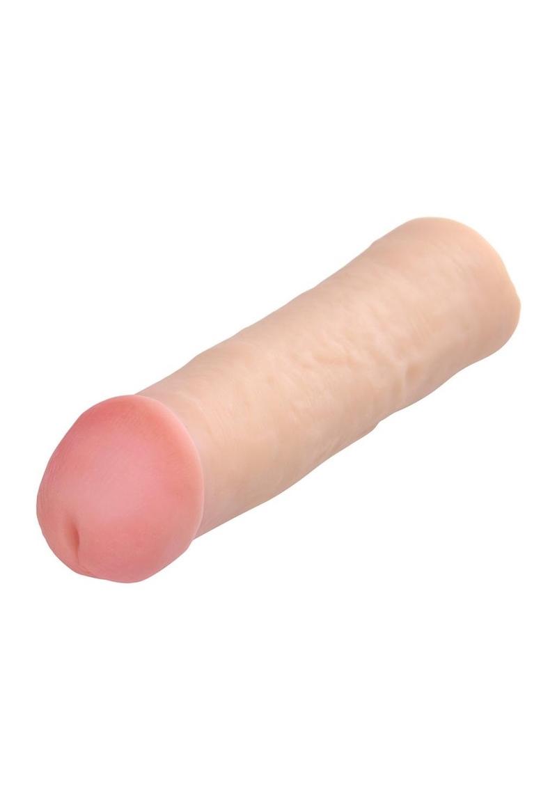 Dildos Mega Enlarger Sleeve Penis Enhancer - Vanilla