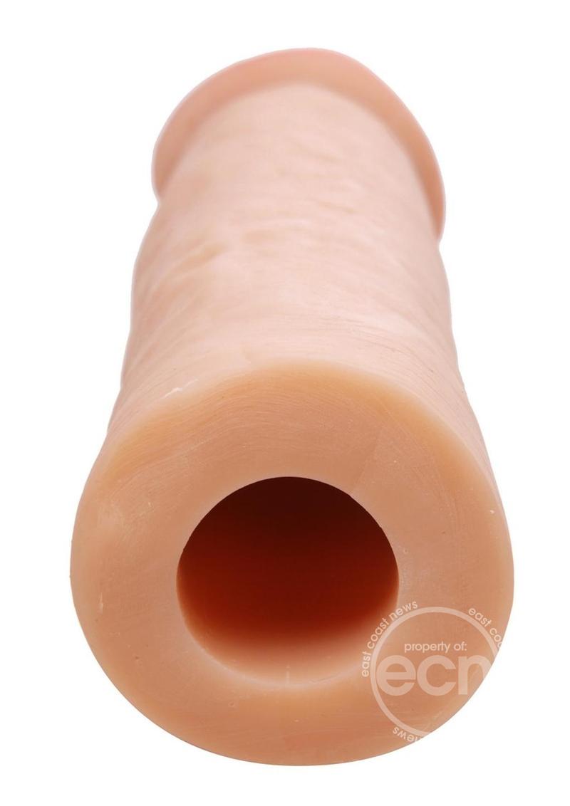 Dildos Mega Enlarger Sleeve Penis Enhancer - Vanilla