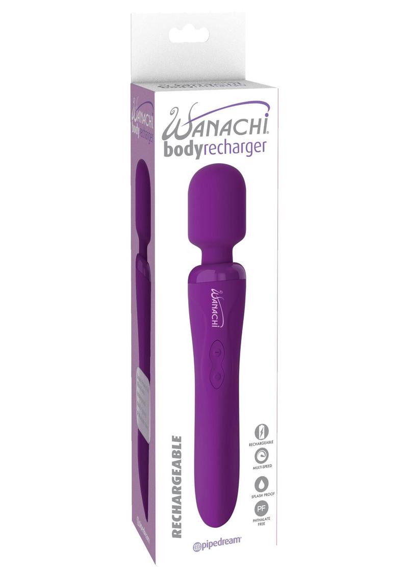 Body Recharger Silicone Rechargeable Wand - Purple