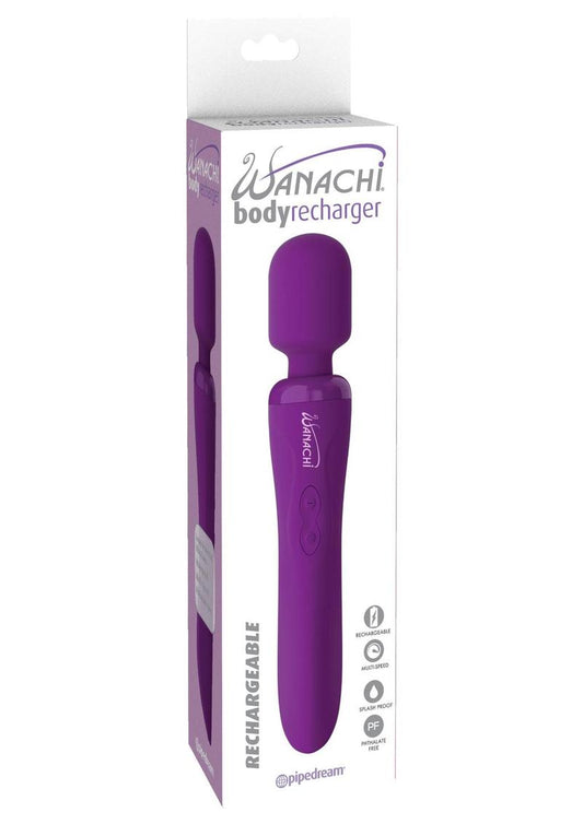 Body Recharger Silicone Rechargeable Wand - Purple