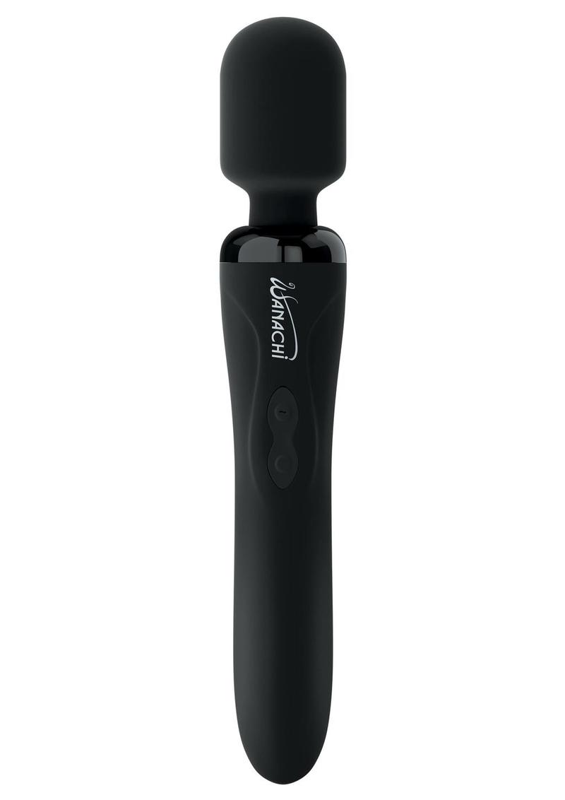 Body Recharger Silicone Rechargeable Wand - Black