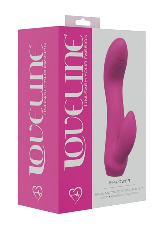 Empower Rechargeable Dual Motor 10 Speed Rabbit Vibrator - Pink