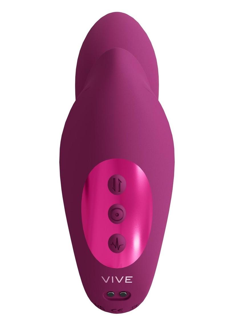 Rechargeable Dual Motor G-Spot Vibrator with Massaging Beads - Pink