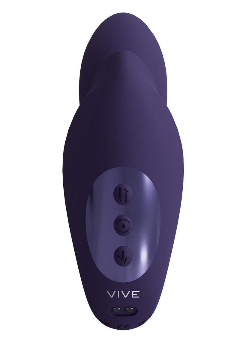 Rechargeable Dual Motor G-Spot Vibrator with Massaging Beads - Purple