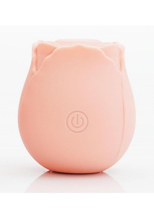 Buddies Rose Purrz Rechargeable Silicone Clitoral Vibrator - Peach