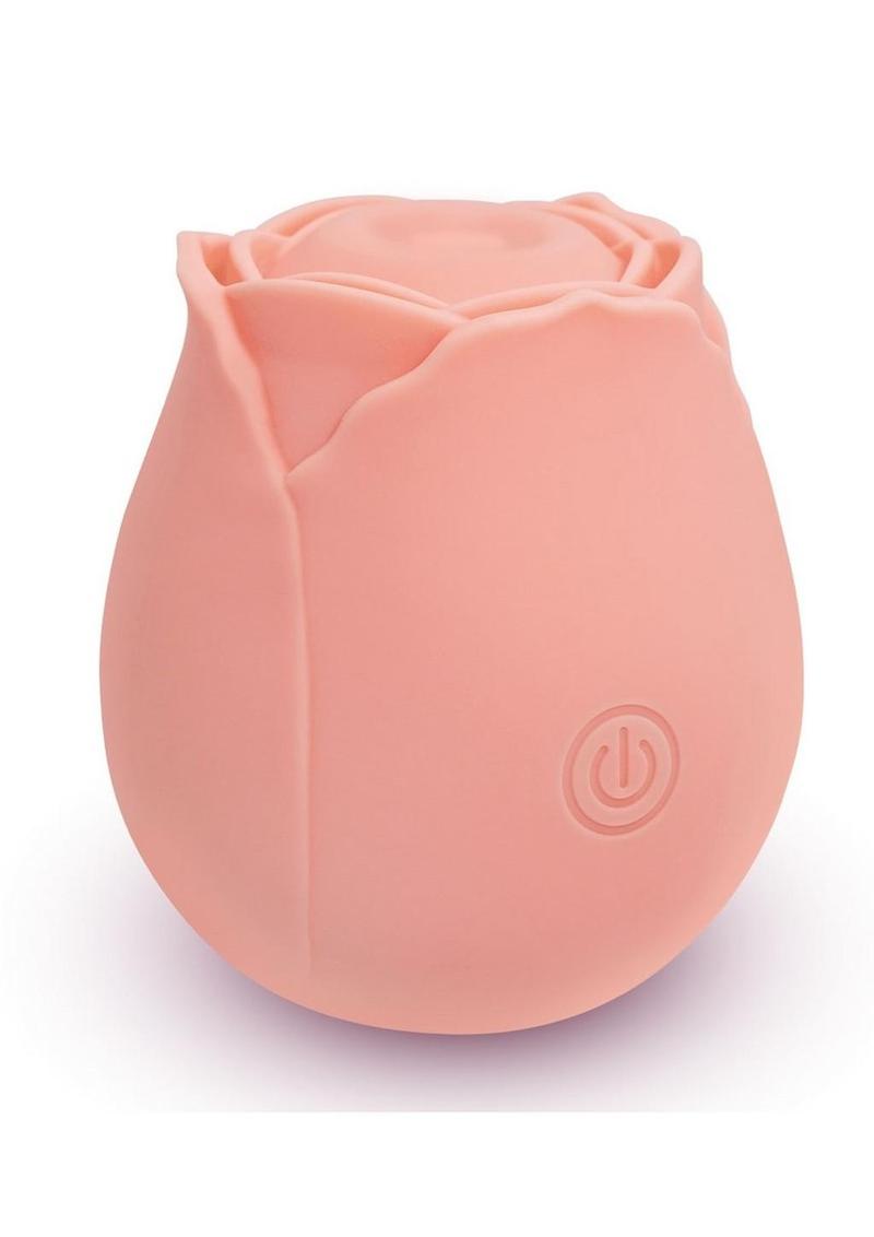 Buddies Rose Purrz Rechargeable Silicone Clitoral Vibrator - Peach