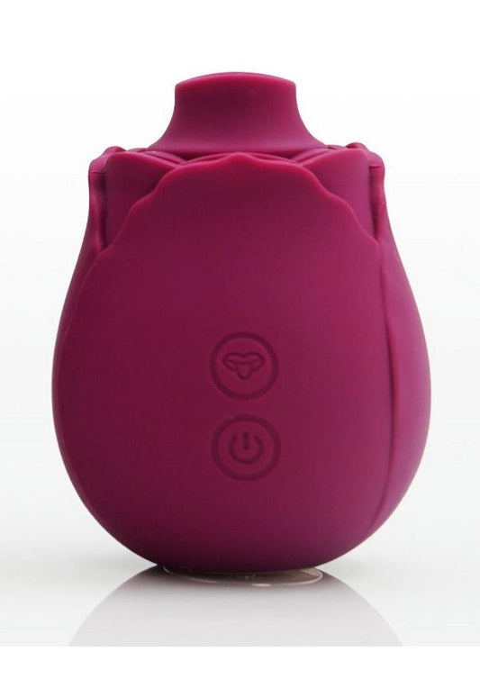 Rose Buddies Rose Flutterz Rechargeable Silicone Clitoral Vibrator - Magenta