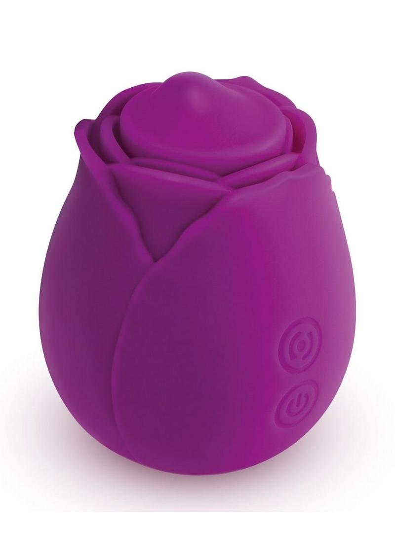 Buddies Rose Twirlz Rechargeable Silicone Clitoral Vibrator - Purple