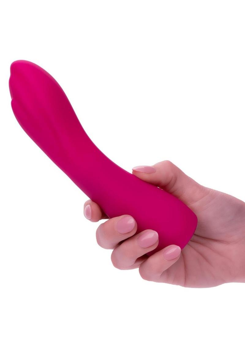 Curve Rechargeable Silicone G-Spot Vibrator - Pink