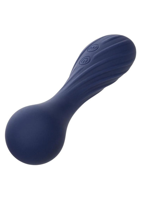 Temptation Rechargeable Silicone Massager Wand - Blue