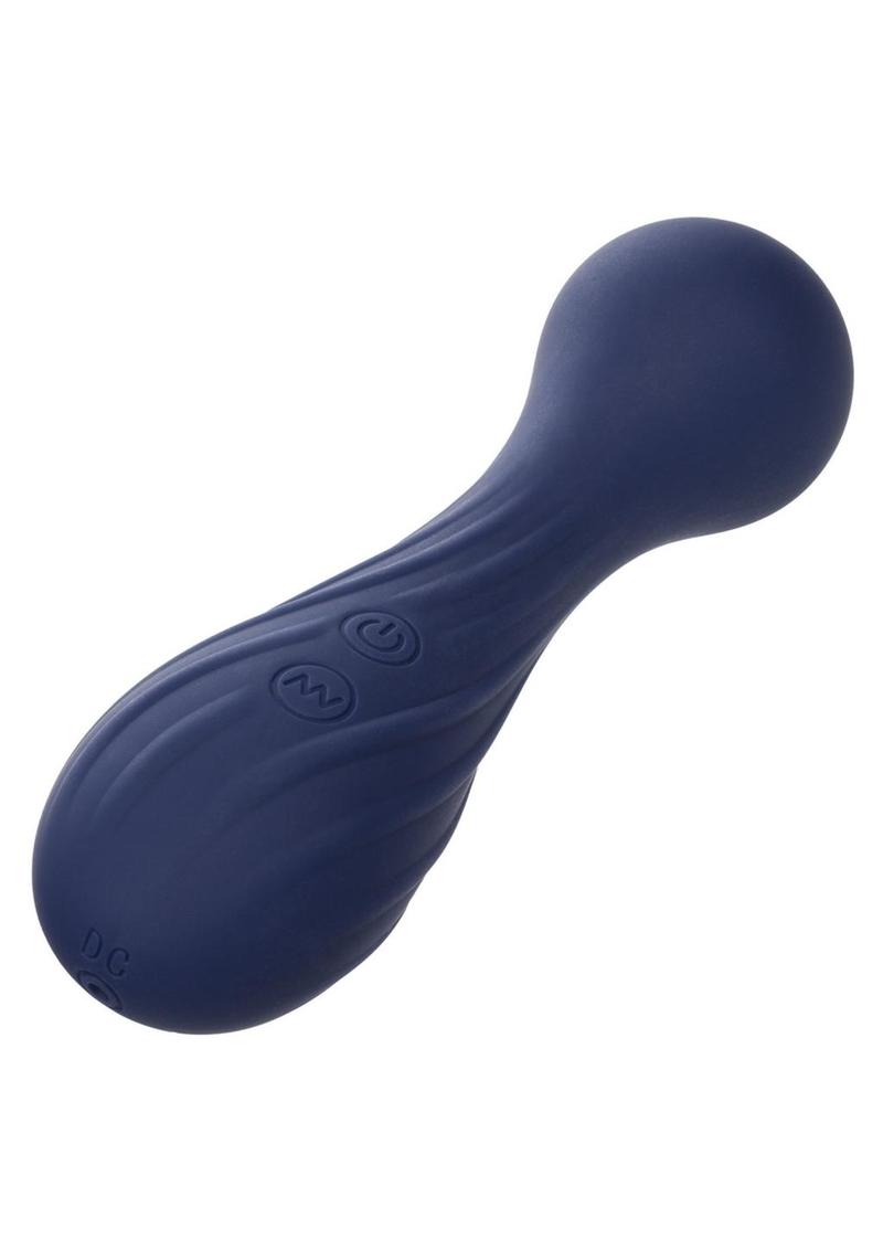 Temptation Rechargeable Silicone Massager Wand - Blue