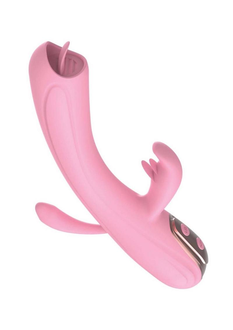 Rechargeable Silicone Flickering Tongue Vibrator