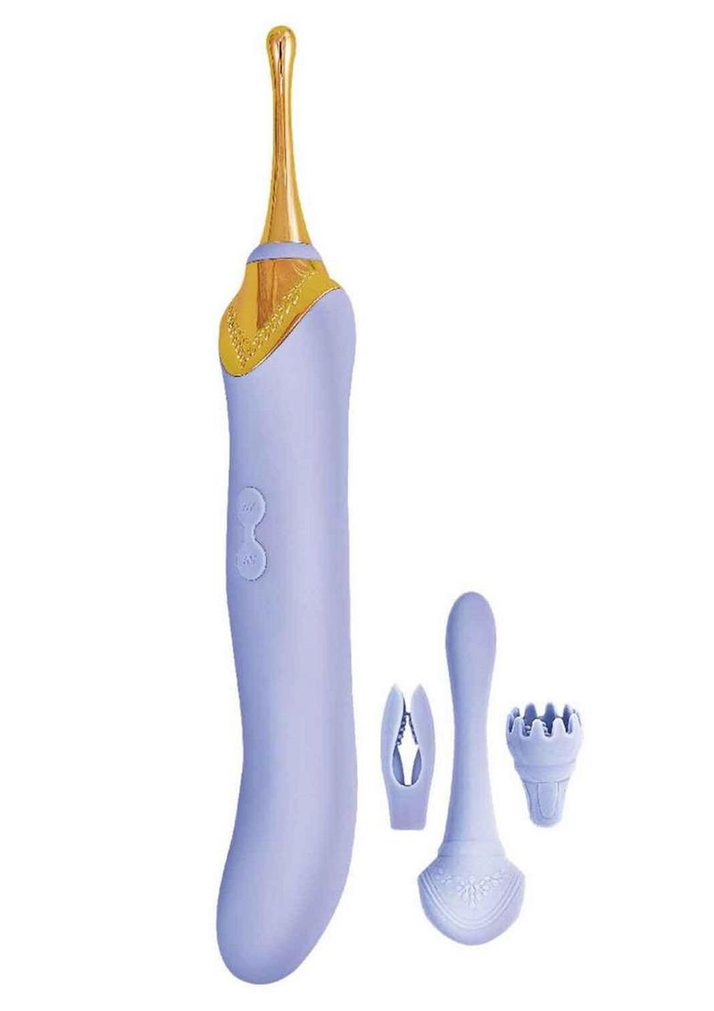 Elegance Rechargeable Silicone Duel End Vibrator