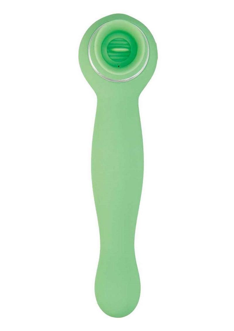 Licker Rechargeable Silicone Dual End Vibrator - Mint