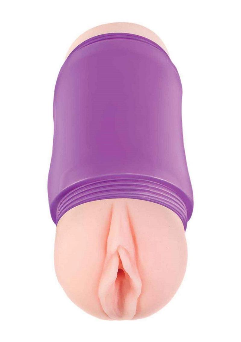 Two Ways Vagina & Ass Masturbator - Vanilla/Blue