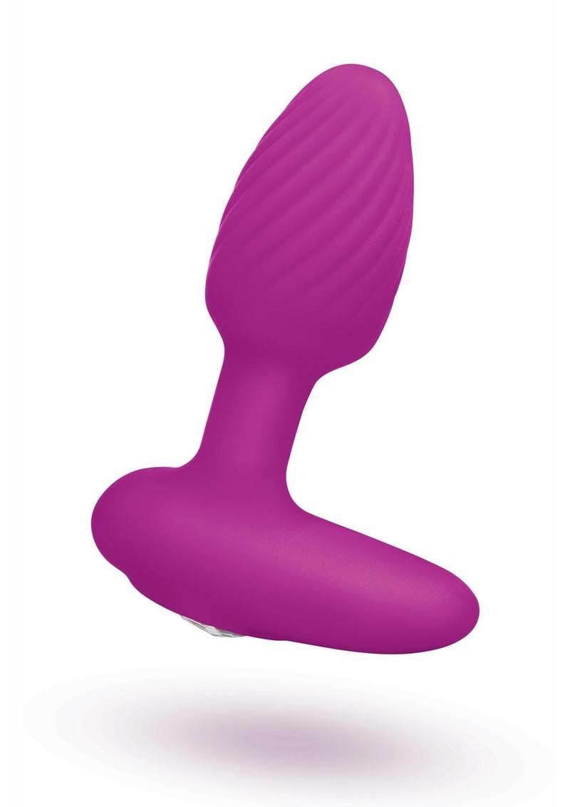Socialite Swag Rechargeable Silicone P-Spot Vibrator - Purple/Gold