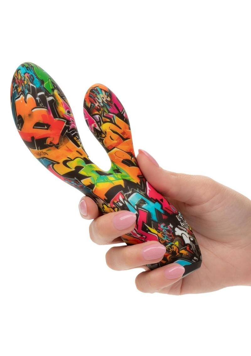 Stim Rechargeable Silicone Rabbit Vibrator - Multicolor