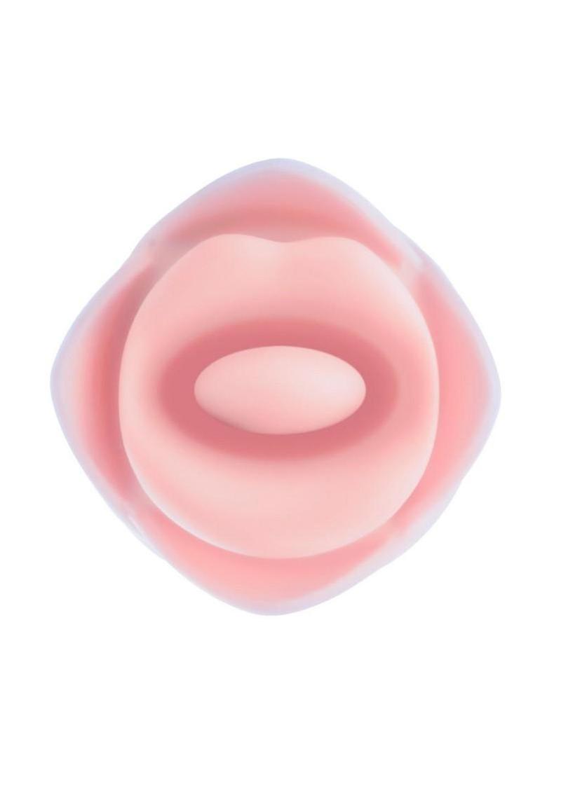 Kissing Rose Rechargeable Silicone Clitoral Stimulator - Pink