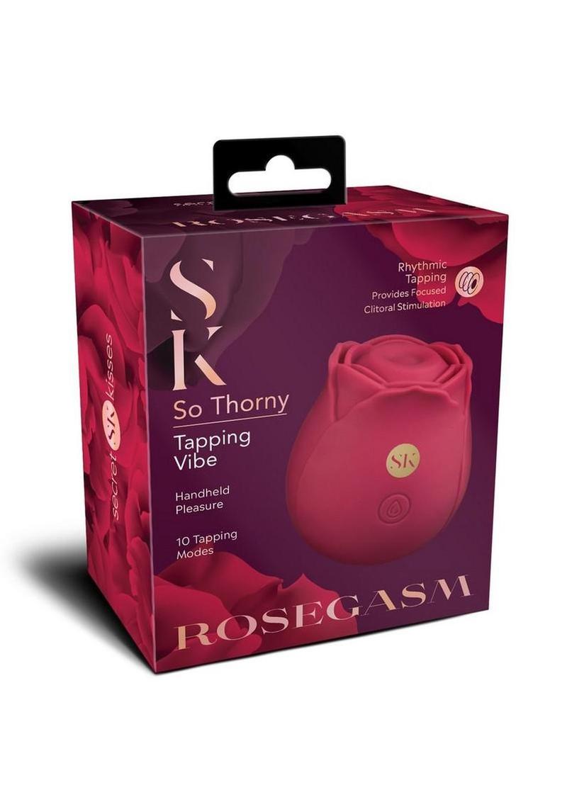 Rosegasm So Thorny Rechargeable Silicone Vibrator - Red