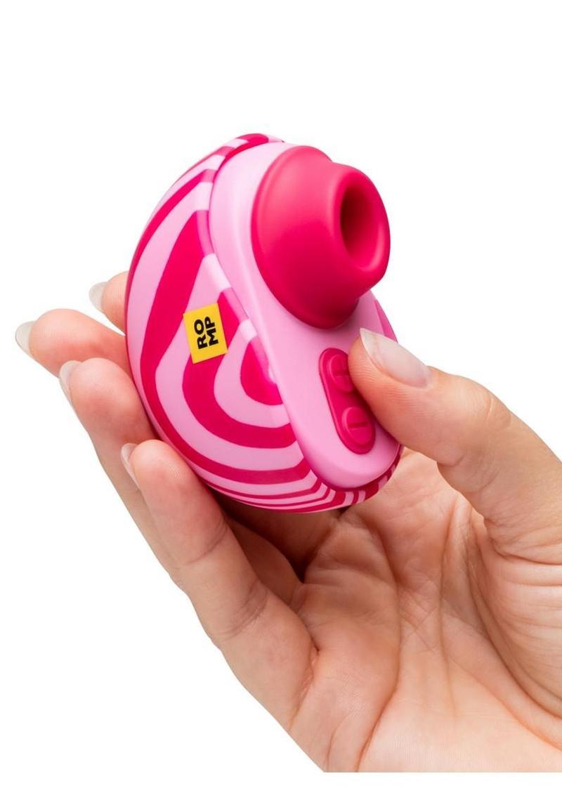 Romp Spin Travel Rechargeable Silicone Clitoral Stimulator - Pink