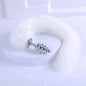 Fox Tail With Metal Anal Butt Plug