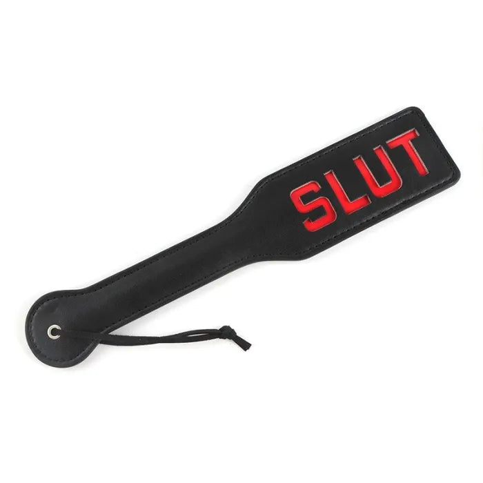 Spanking Paddle [SLUT] PU Leather Spanker
